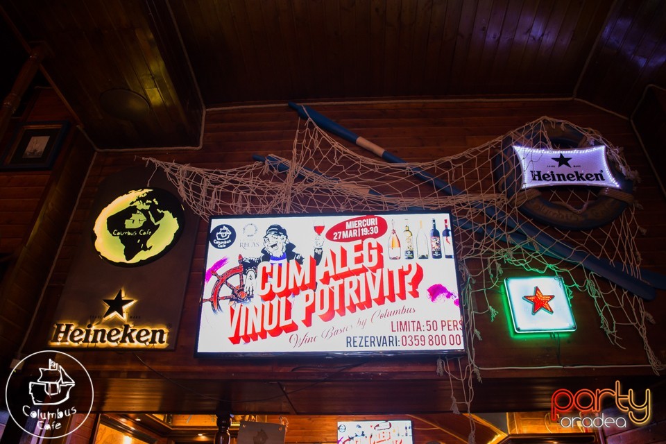 Cum aleg vinul potrivit?, Columbus Cafe