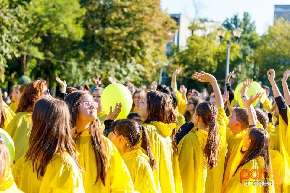 Aleg să zâmbesc! - cel mai mare Smiley uman din România, Oradea