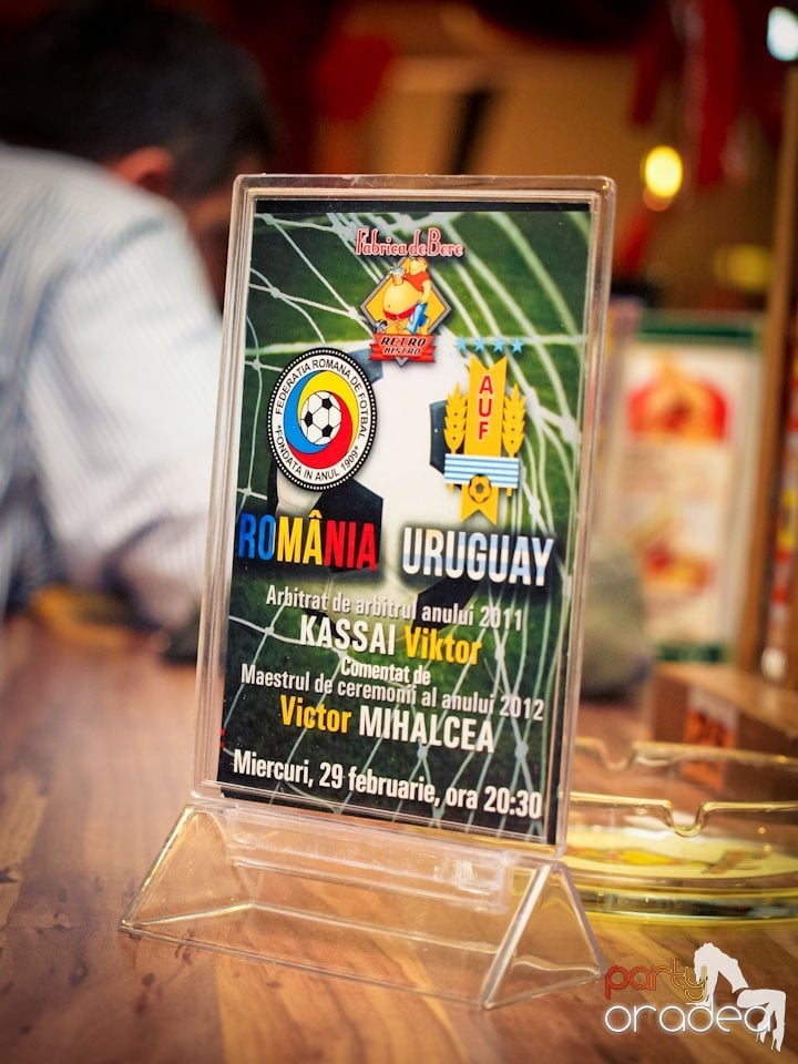 Meciul România-Uruguay în Fabrica de Bere,